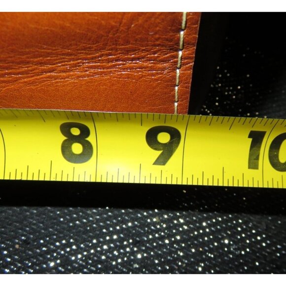 Patricia Nash Heritage Collection Leather Crossbody & Bernini Wallet Set Cognac - Picture 10 of 14